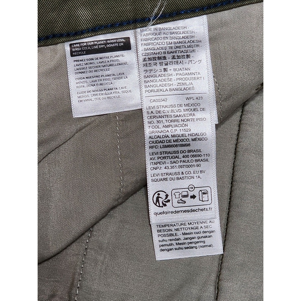 Levi's XX Chino‎ Relaxed Straight Stretch 36x32 Olive Green - Picture 4 of 10